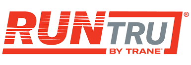 RUNTRU by Trane logo in red and gray.