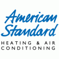 American Standard Heating & Air Conditioning logo in blue and black text.